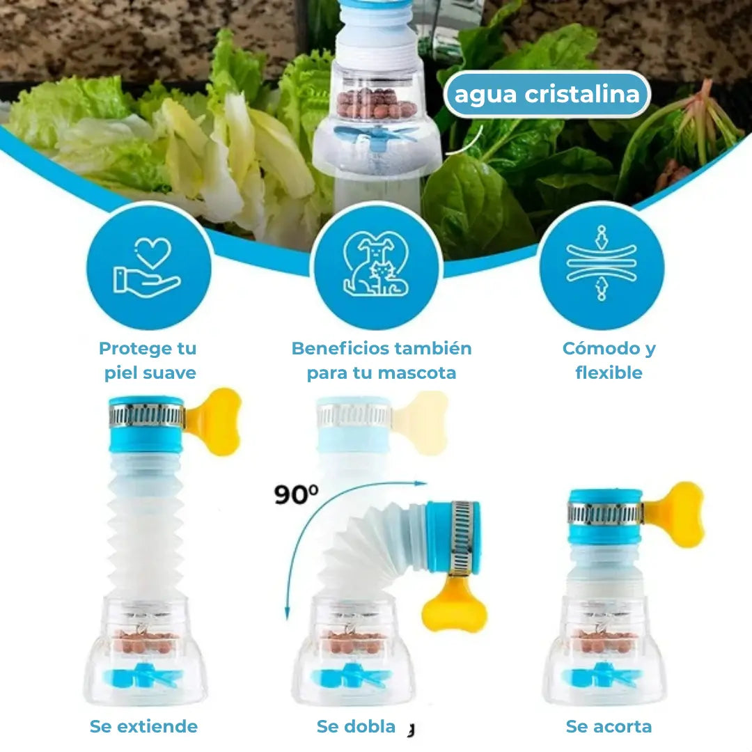3 Filtros de agua antisalpicaduras
