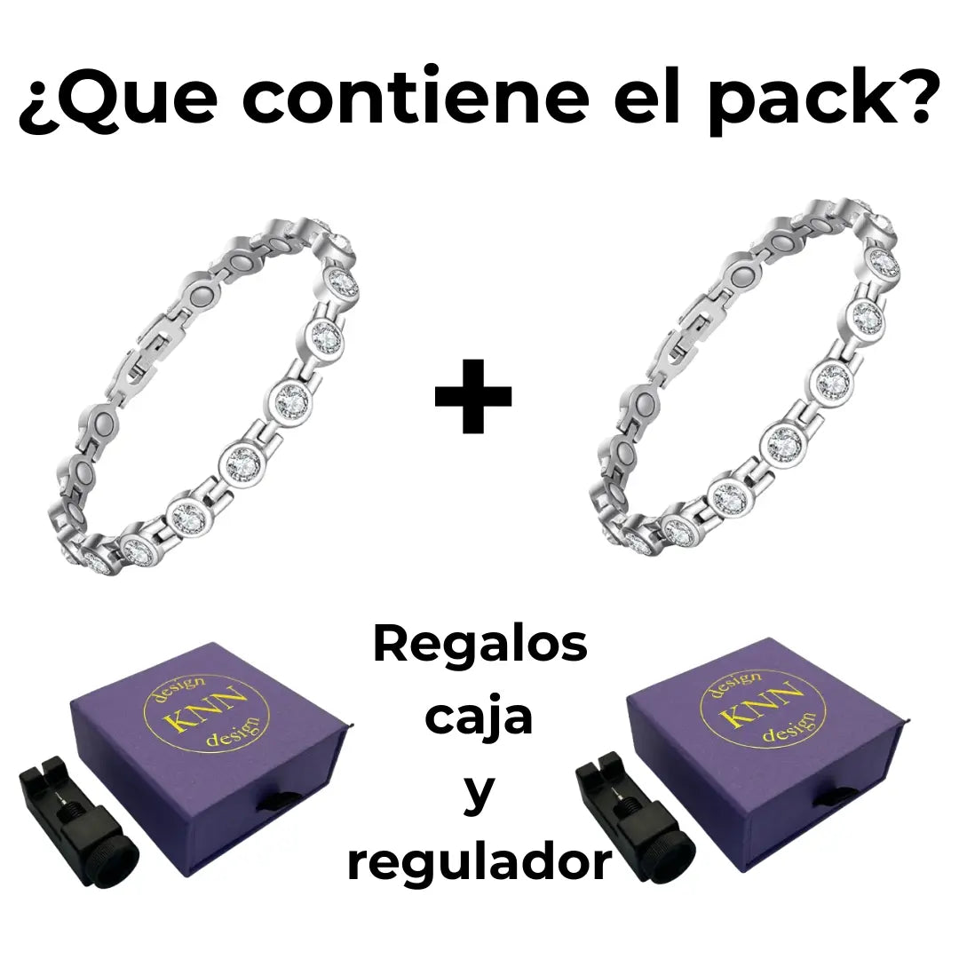 Pulsera magnética ZenLuxe™ 2 x 1