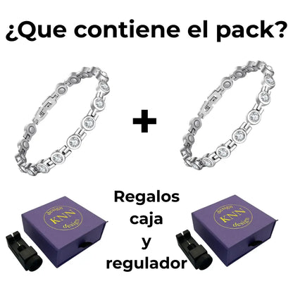 Pulsera magnética ZenLuxe™ 2 x 1